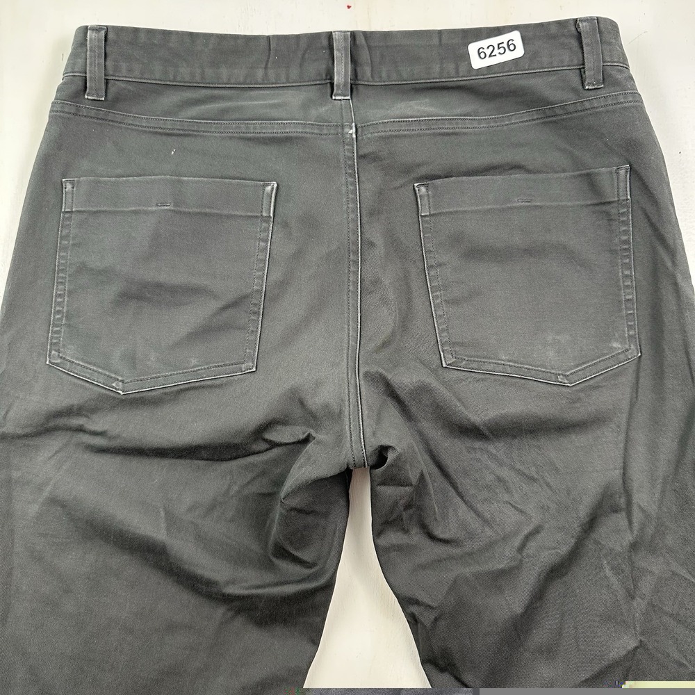 Theory Haydin Writer Slim Straight Jeans Mens 33x32 Dark Gray Stretch Pants